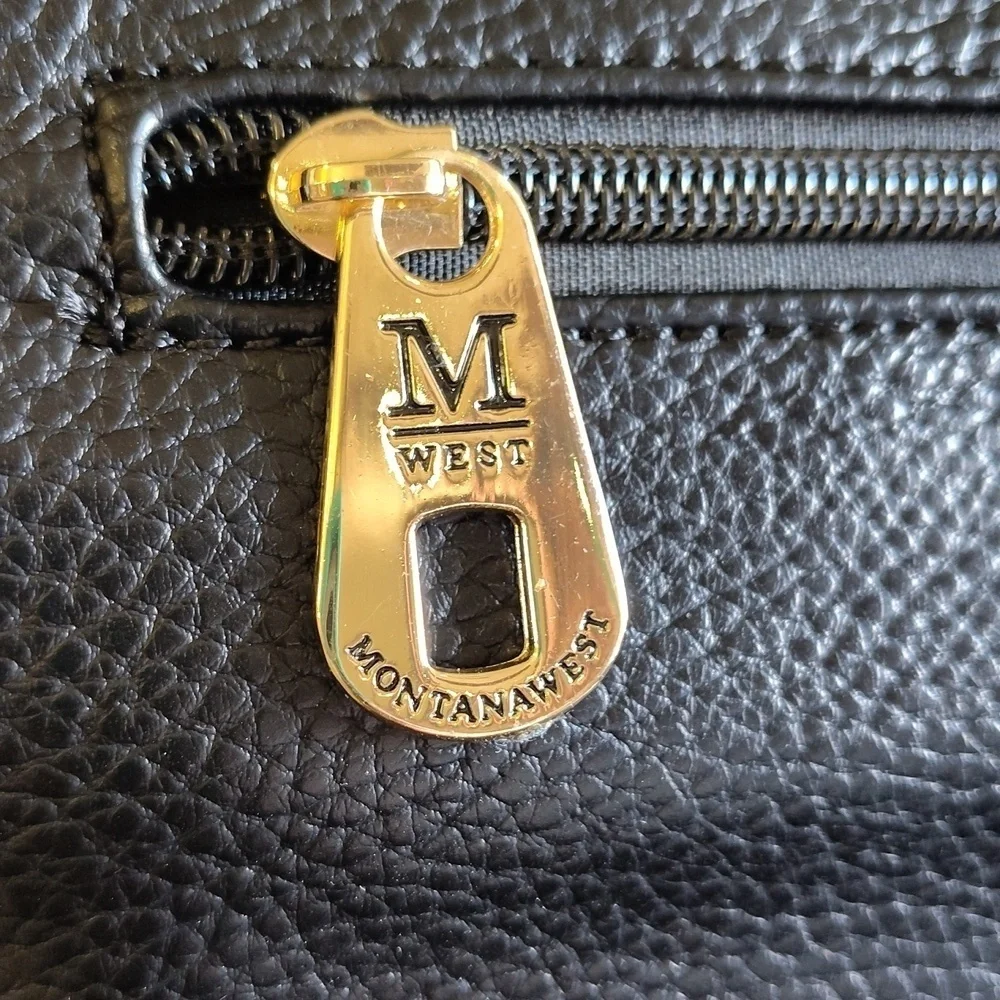 Montana West PU pebble leather black hobo bag with extra zip pouch